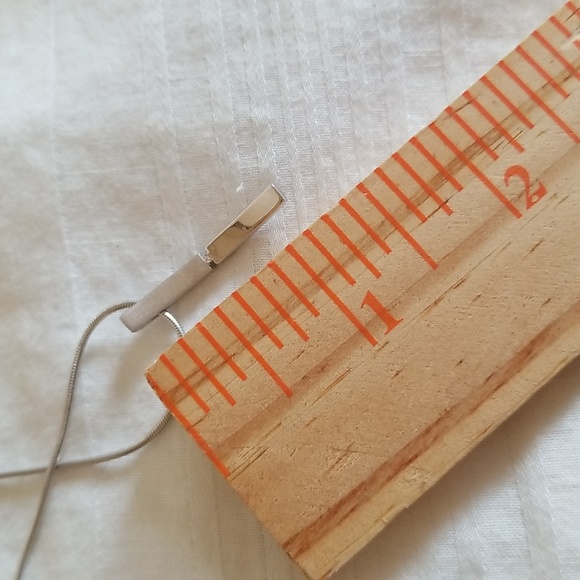 Sterling Silver Abstract Geometric Necklace - Picture 7 of 7